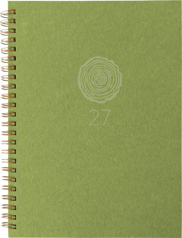 Biella Memento Agenda – 1 Woche/2 Seiten, Wire-O, 10,1 × 14,2 cm, 2027, Natural
