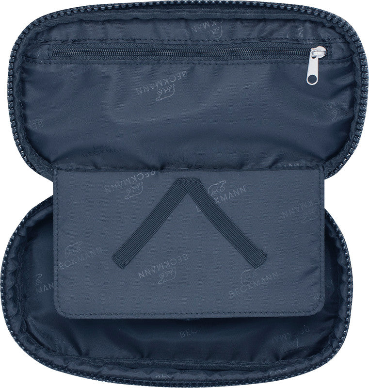 Beckmann Sport Jr. Etui Schlamperetui, leer – Blau – Kunststoff – 22,0 × 11,0 × 5,0 cm