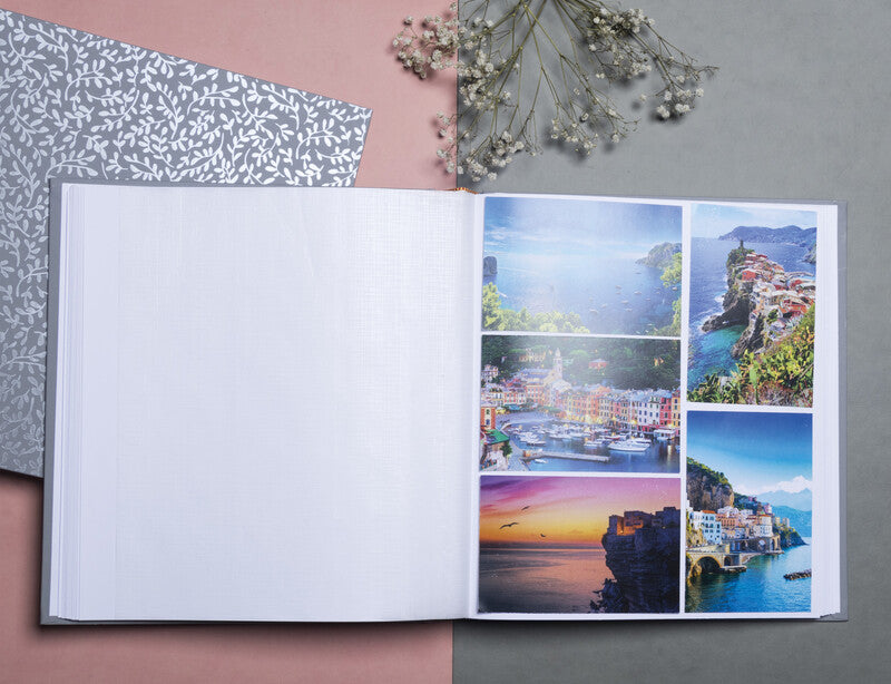 Exacompta Fotoalbum – blaugrau, Karton, 290 × 320 mm