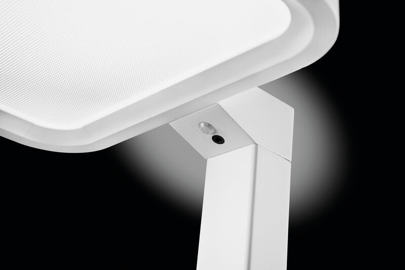 Hansa Saphir Plus Stehleuchte – 4000 K Neutralweiss, dimmbar, mit Bewegungs- & Tageslichtsensor, 11000 lm