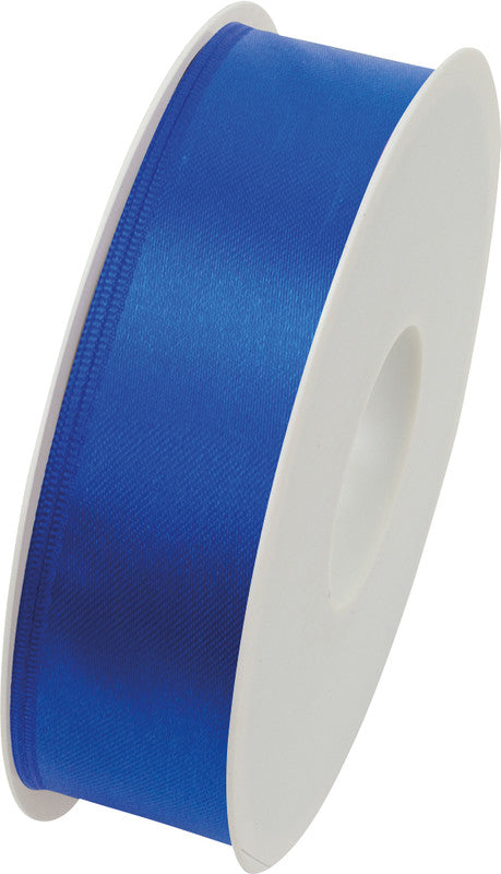 Goldina Satinband – echte Webkante – 25 mm × 3 m – intensivblau