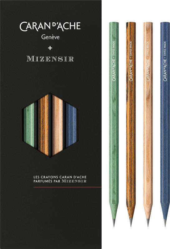 Caran d-Ache Caran d’Ache Limited Edition Bleistift, HB, Mine Ø 2,1 mm, farbig sortiert – 4er-Set