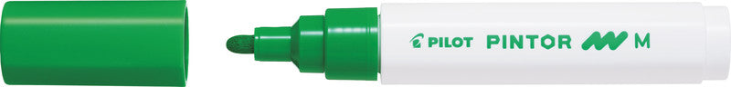 Pilot Pigment-Marker Pintor – Rundspitze 1,5-2,2 mm – Hellgrün – Für dunkle Oberflächen geeignet