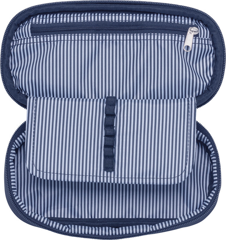 Beckmann City Schlamperetui, leer, 1-teilig – Floral – Kunststoff – 22,0 × 5,0 × 10,0 cm