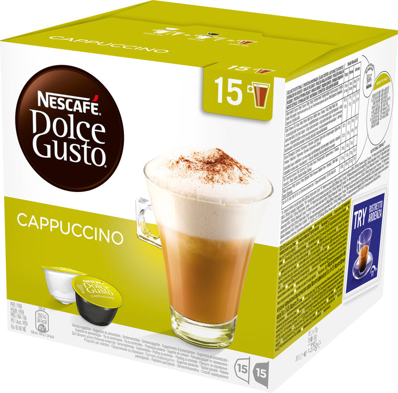 Nescafé Dolce Gusto Kaffeekapseln Cappuccino – für Dolce Gusto – 30 Kapseln