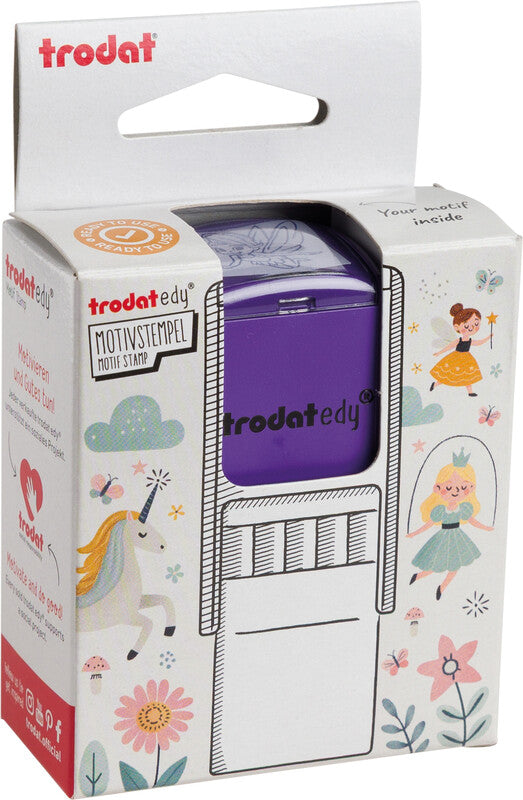 Trodat Fee Motivstempel – selbstfärbend, 19 × 19 mm, violett