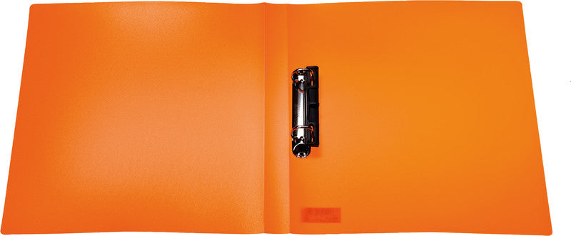 HERMA Zeigebuch – A4 Hochformat – 2-Ring, Rücken 35 mm – Neonorange, Kunststoff, mit Niederhalter
