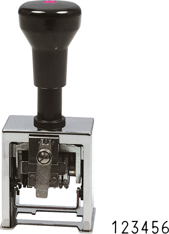 Reiner Motivstempel B 2 – Zahlen, 6 Stellen, Metall, 22 × 5,5 mm