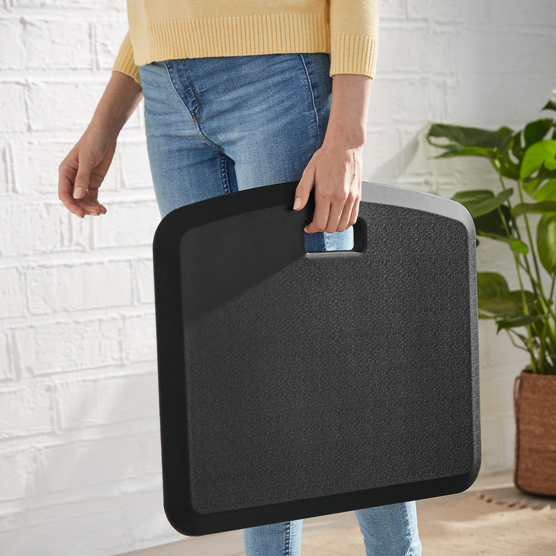 Leitz Anti-Ermüdungsmatte Ergo Cosy – Kunststoff, Schwarz, 45,7 × 2,0 × 56,0 cm