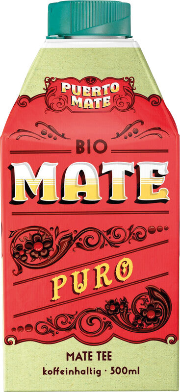 Puerto Mate Mate-Getränk Puro mit Koffein – 5 dl