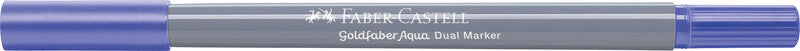 Faber-Castell Brush Pen Goldfaber Aqua – Rundspitze, Pinselspitze 0,6 mm – Dunkellavendel – Wasservermalbar