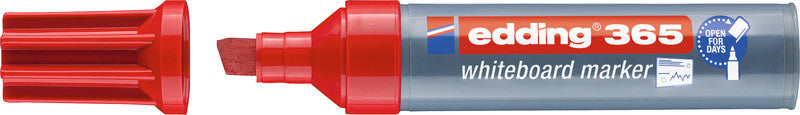 Edding Whiteboard-Marker 365 – Keilspitze 1-5 mm – Rot – Trocken abwischbar