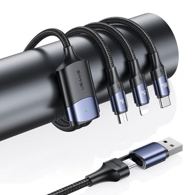Usams USB-Kabel, Lightning, USB-C, Micro-USB, 1,2 m, für Apple-, USB-C- und Micro-USB-Geräte