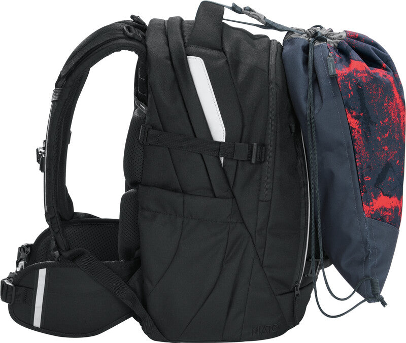 Coocazoo Sportbeutel – 4,5 l, Motiv Broken Black, wasserabweisend, 34 × 43 cm