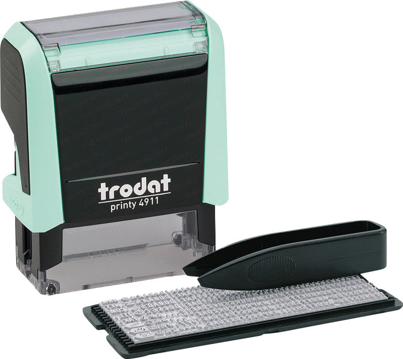 Trodat Motivstempel Printy 4911 – Motiv: zum Selbersetzen, selbstfärbend, Kunststoff