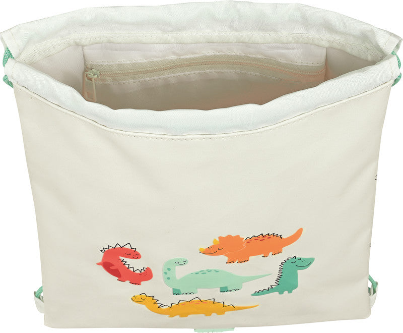Safta Junior Sportbeutel – 3 l, Dino-Motiv, wasserabweisend, 26 × 34 cm