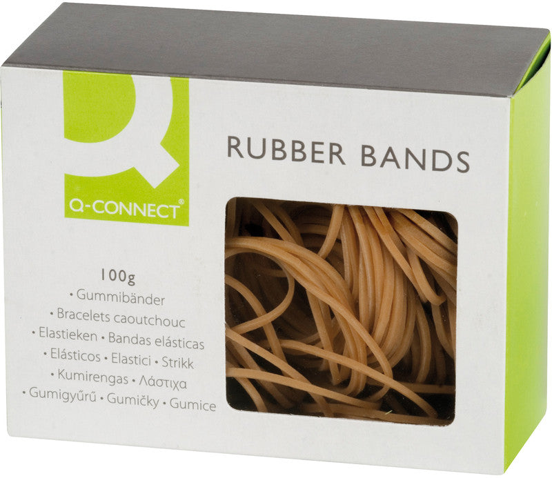 Connect Gummibänder – Braun, Naturkautschuk, 100 g