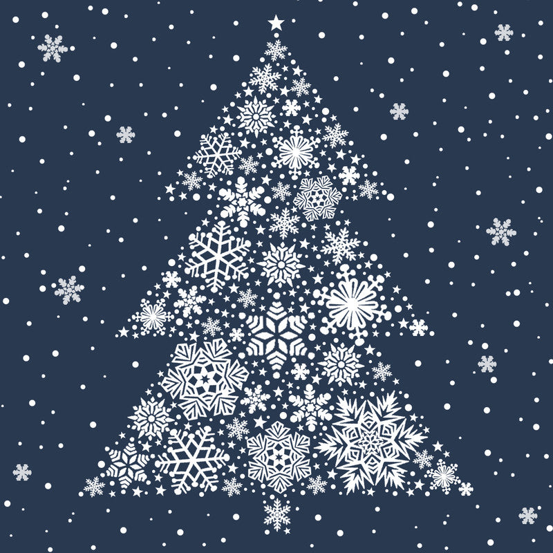 Atelier Servietten Big Crystal Tree – 33 × 33 cm – 3-lagig, Tissue – 20 Stk.