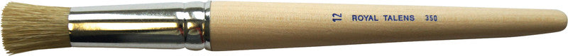 Talens Schablonier- und Tamponier-Pinsel – Holz, Schweineborsten, Länge 217 mm, Aluminiumzwinge, Grösse 12