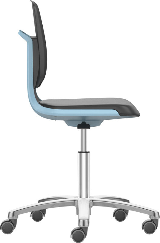 Bimos LIMBOS Labsit Bürostuhl – Kunstleder – Schwarz/Blau, 3D-Flexfunktion, 45–65 cm