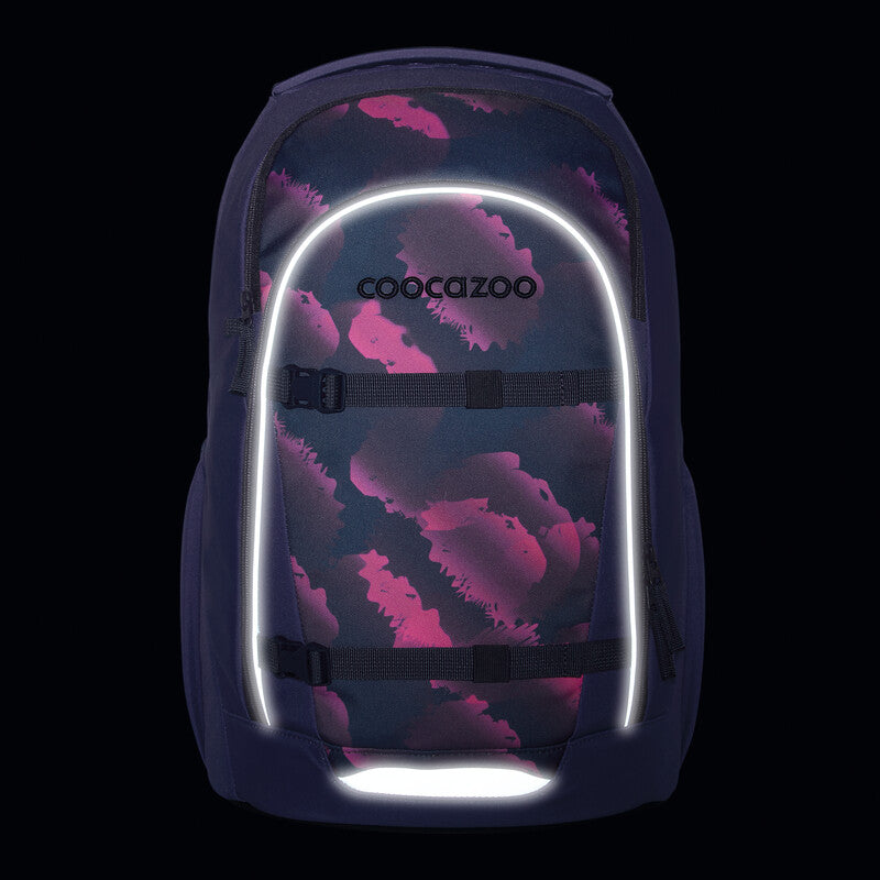 Coocazoo Rucksack Every – Berry Marble – 30 l – aus 100% recycelten PET-Flaschen