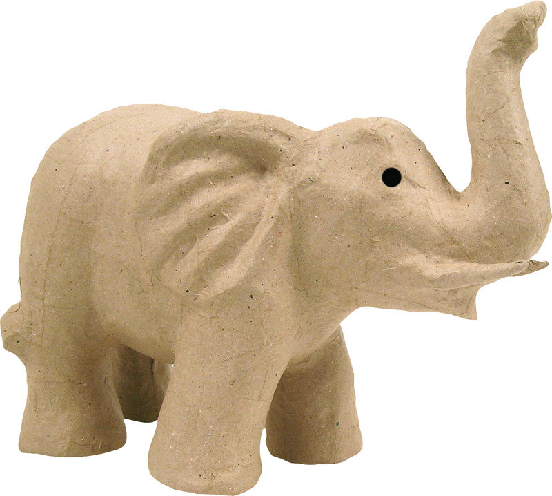 Décopatch Pappmaché-Figur Elefant – 120 × 170 × 120 mm – Braun – 1 Stk.