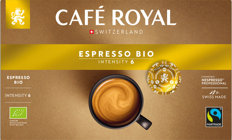 Café Royal Bio Espresso Kaffeepads – für Nespresso Professional & Café Royal Professional – 50 Pads