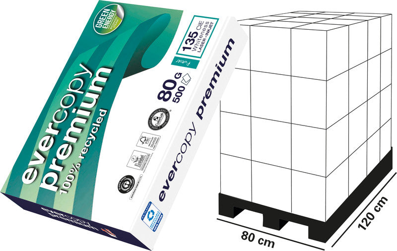 Clairefontaine Kopierpapier – A4, 80 g/m², weiss – für Inkjet/Laser/Kopierer – FSC, EU Ecolabel – 500 Blatt