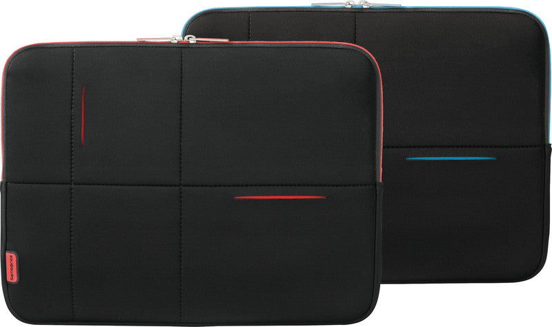 Samsonite Airglow Notebook-Schutzhülle – für Notebooks bis 15,6", 4,5 l, Neopren/Polyester, schwarz/rot