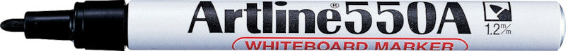 Artline Whiteboard-Marker 550A – Rundspitze 1,2 mm – Schwarz – Trocken abwischbar