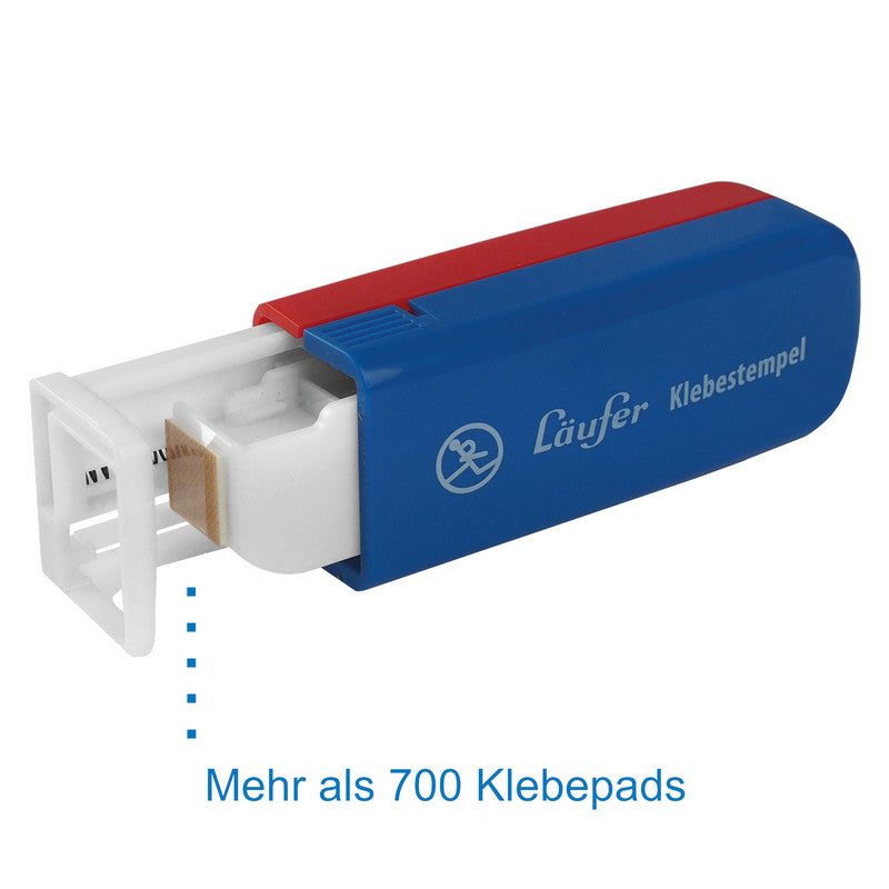 Laufer Klebestempel – permanent, transparent, lösemittelfrei, schnelltrocknend, für Papier, Karton, Fotos