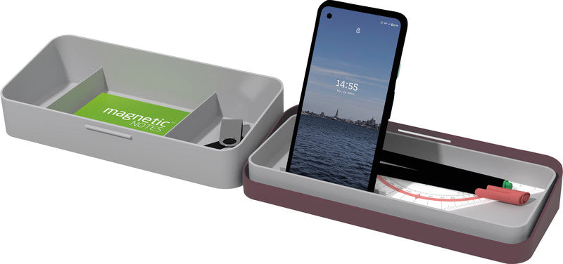 Helit Tisch Organizer – für Smartphone und Stifte – 225 × 100 × 56 mm