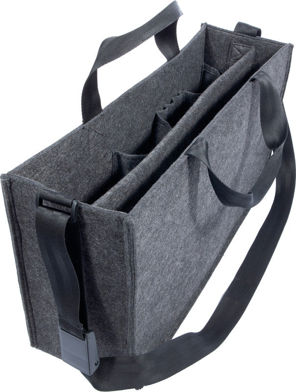 Sigel Desk-Sharing-Tasche – für Notebooks bis 17,3", Filz, Grau