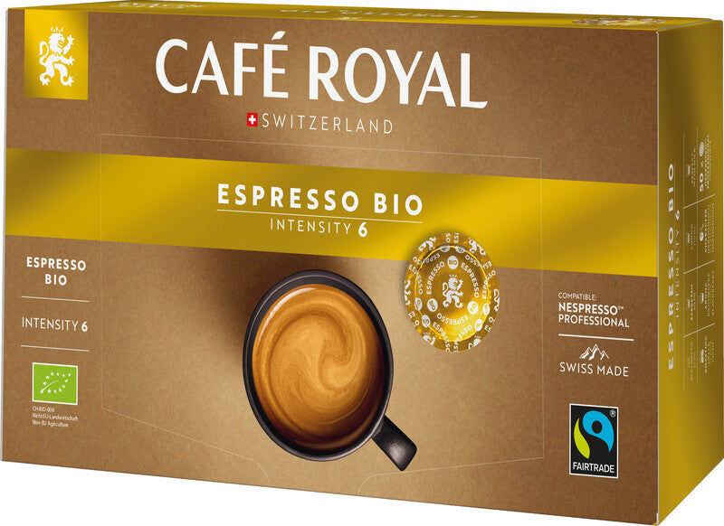 Café Royal Kaffeepad – Espresso Bio, Nespresso kompatibel, 50 Pads