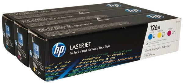 HP Toner-Multipack 126A – C/M/Y, 1000 Seiten