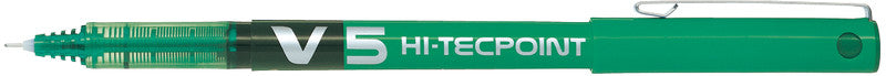 Pilot Hi-Tecpoint V5 – Tintenroller, mit Kappe, 0,3 mm, grün, für Linkshänder