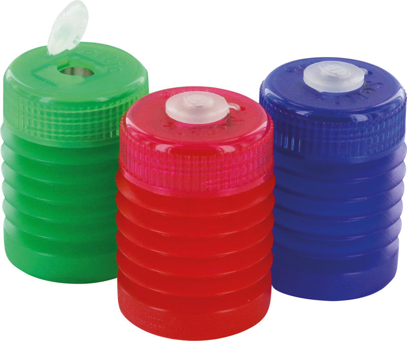 Kum Spitzer – manuell, 1-Loch, mit Behälter, für 8 mm Blei- und Buntstifte, Kunststoff, assortiert