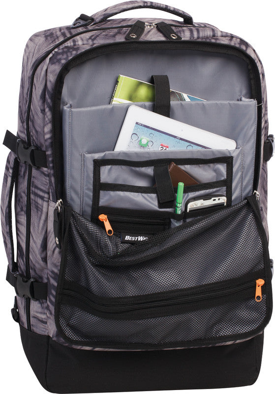 Bestway Cabin Pro Notebook-Rucksack – 40 l, wasserabweisend, Kunststoff, schwarz/beige