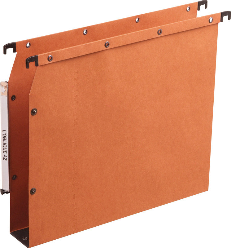 Elba l'oblique Hängeordner für A4 – Karton, Braun, 330 × 275 mm, ohne Vordruck