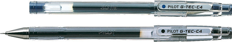 Pilot G-Tec-C4 Gelschreiber – Blau, 0,4 mm, dokumentenecht, Kappe