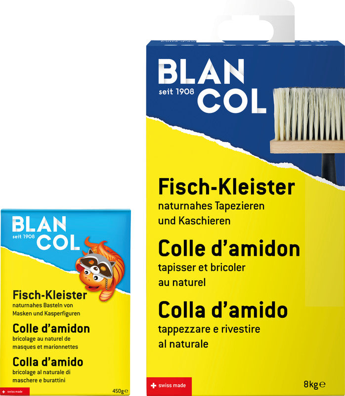 Blancol Fischkleister – 8000 g – weiss – auswaschbar, lösungsmittelfrei – zum Basteln