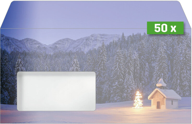 Sigel Couvert C6/5 (220 × 110 mm), Nassklebend, Mehrfarbig, 90 g/m², Papier – 50 Stk.