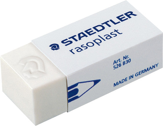 Staedtler Radierer – für Bleistifte – 43 × 13 × 19 mm – Kautschuk – Weiss