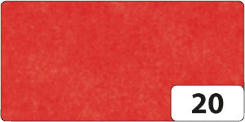 Folia Seidenpapier satiniert – Rot – 50 × 70 cm, 13 Bogen