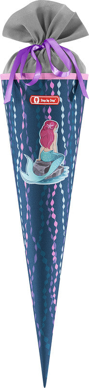 Step by Step Schultüte 70 cm × Ø 18 cm, 5 l – Motiv Mermaid Bella – Serie SPACE – rPET