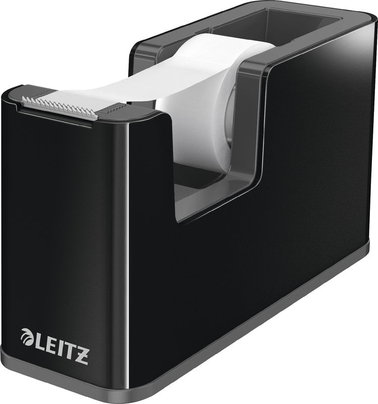 Leitz Tischabroller – für Rollenbreite bis 19 mm, für Bandlänge bis 33 m, für Kern 1", rutschfest, Metallmesser