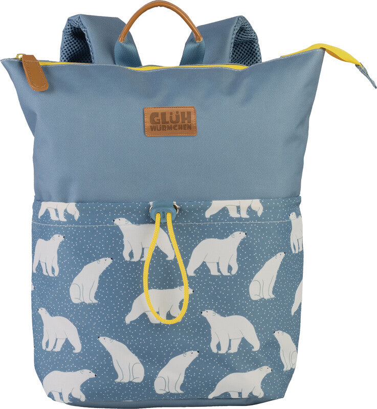 Glühwürmchen Kindergartenrucksack Lotte – Eisbär – Graublau