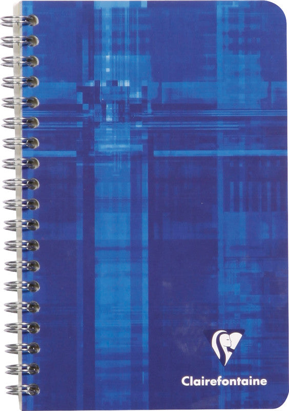 Clairefontaine Spiralheft, 110 × 175 mm, kariert, 5 mm, 96 Seiten, 90 g/m² – sortiert