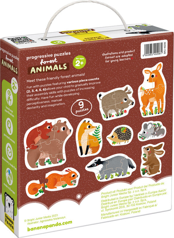 Banana panda Progressive Puzzles – Logikspiel, 1 Spieler, ab 2 Jahren