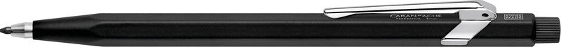 Caran d-Ache Fixpencil Slimpack Fallminenstift – 2,0 mm – Aluminium – Schwarz – Mit Spitzer